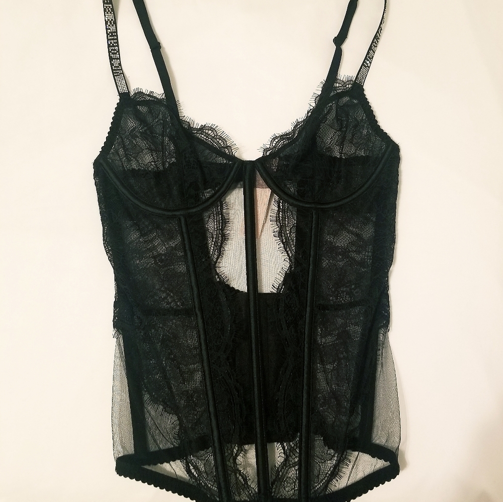 Victoria's Secret Very Sexy Shine Strap Corset🖤💕 - Picture 5 of 12